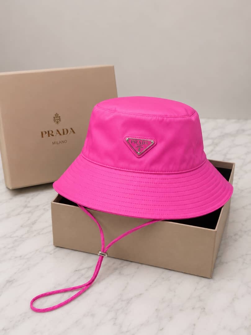 Pink Prada Bucket Hat