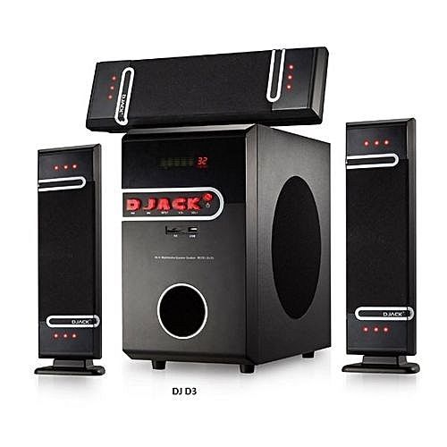 Djack Super Powerful Bluetooth Home Theatre System (D3L) - Black